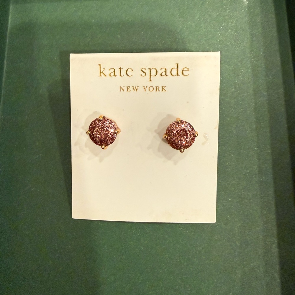 Kate Spade Glittering Purple Earrings
